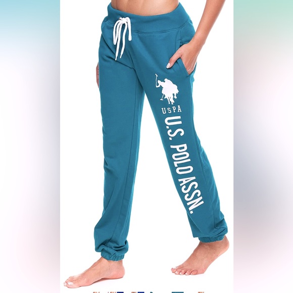 U.S. Polo Assn. Pants - U.S. Polo Assn. Essentials Womens French Terry Joggers Sweatpants with Pockets M